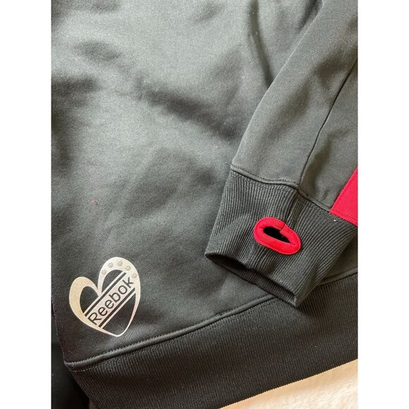 Reebok Minnesota Wild Hoodie Sweatshirt Gray & Red Half-Zip Youth Large 14 Polye - Picture 8 of 11